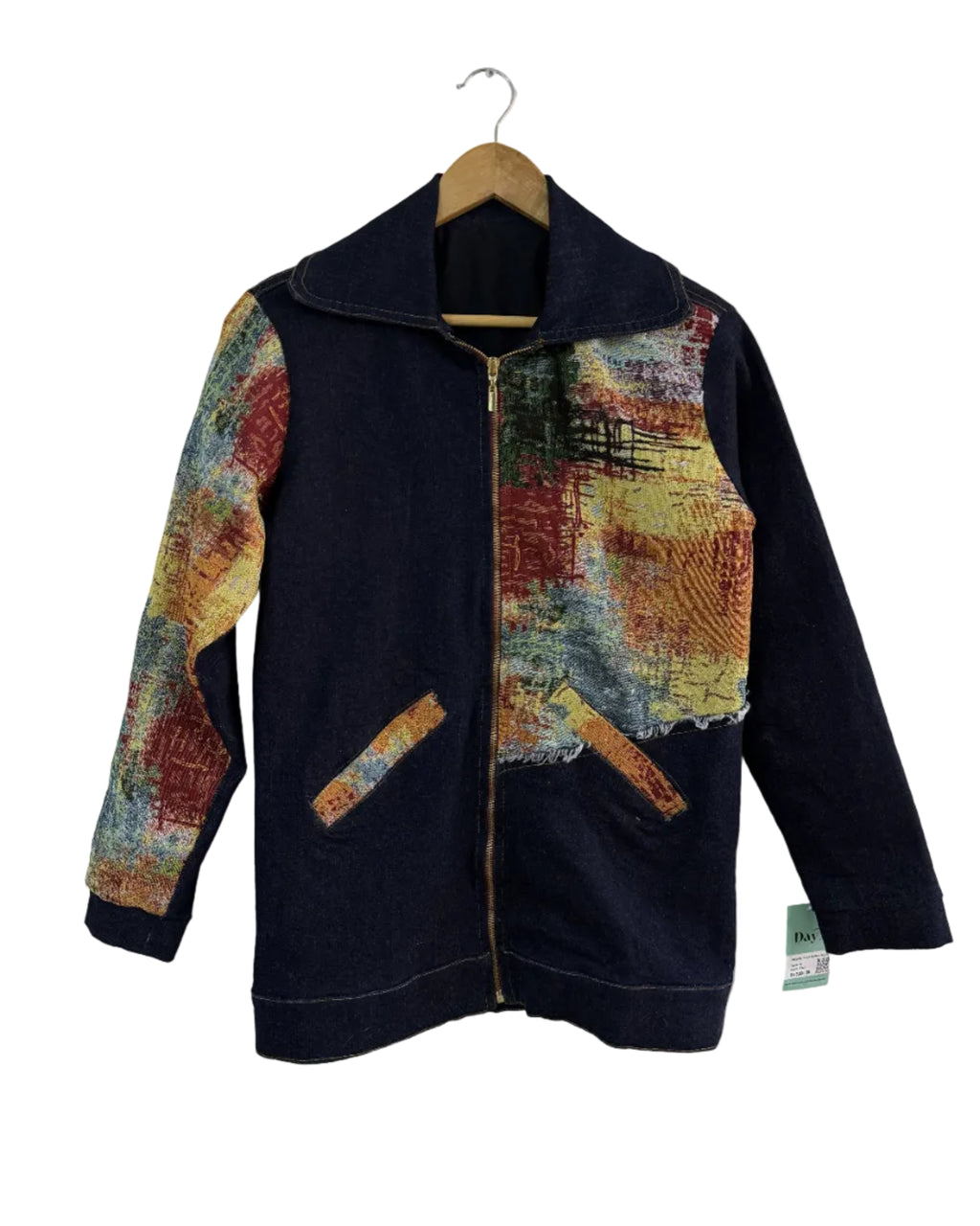 Chaqueta Denim Hombre Jacquard
