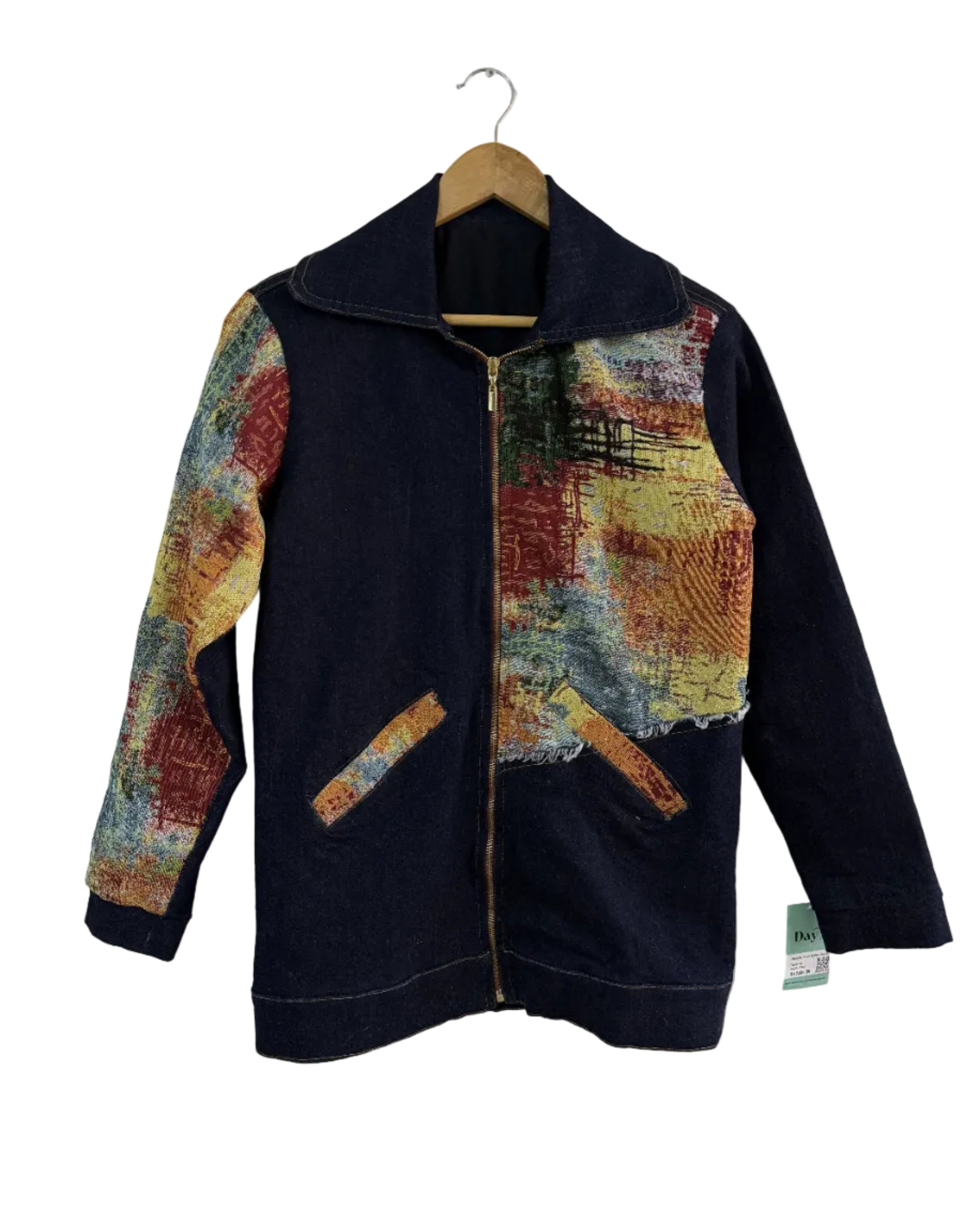 Chaqueta Denim Hombre Jacquard