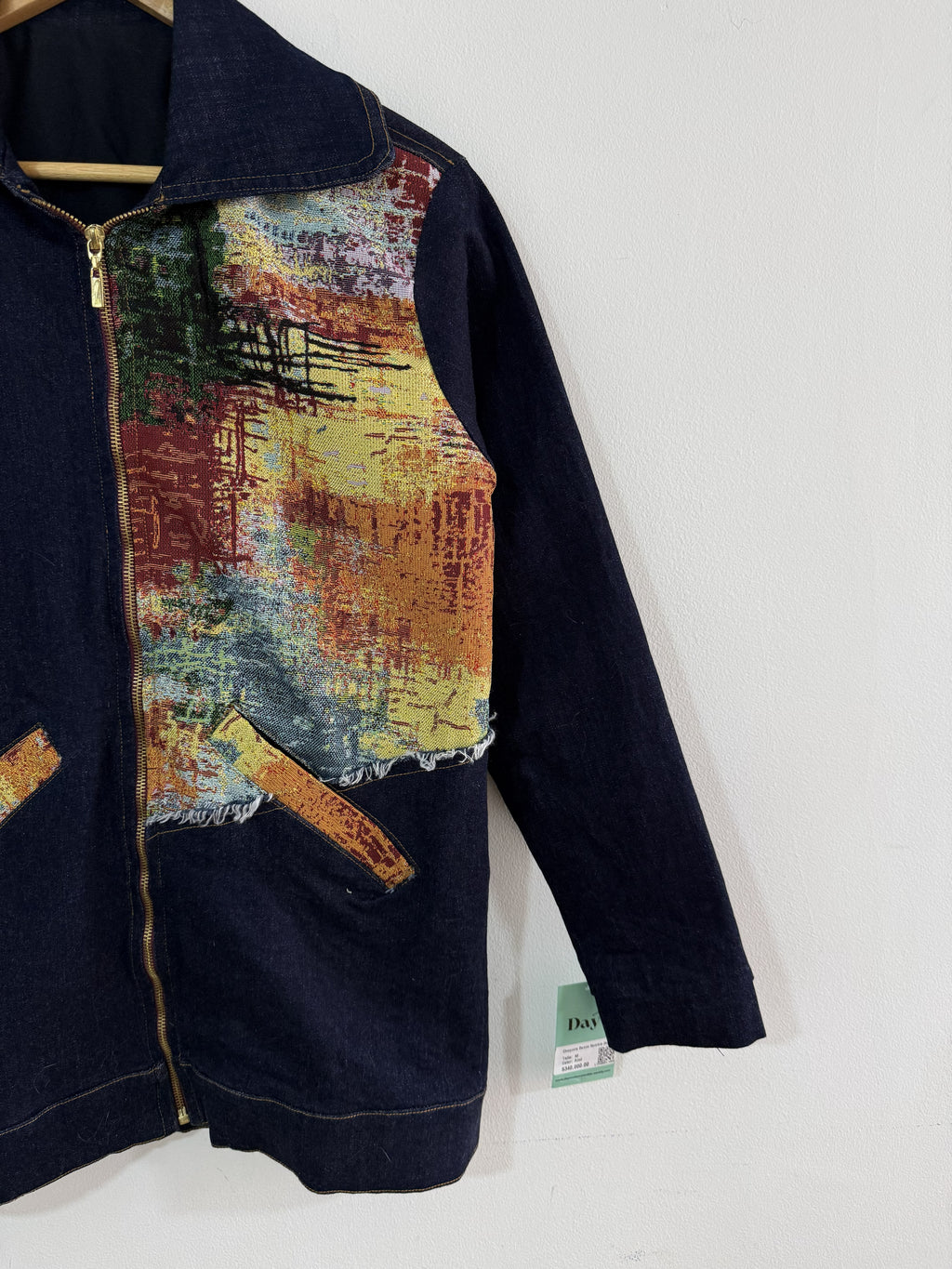 Chaqueta Denim Hombre Jacquard