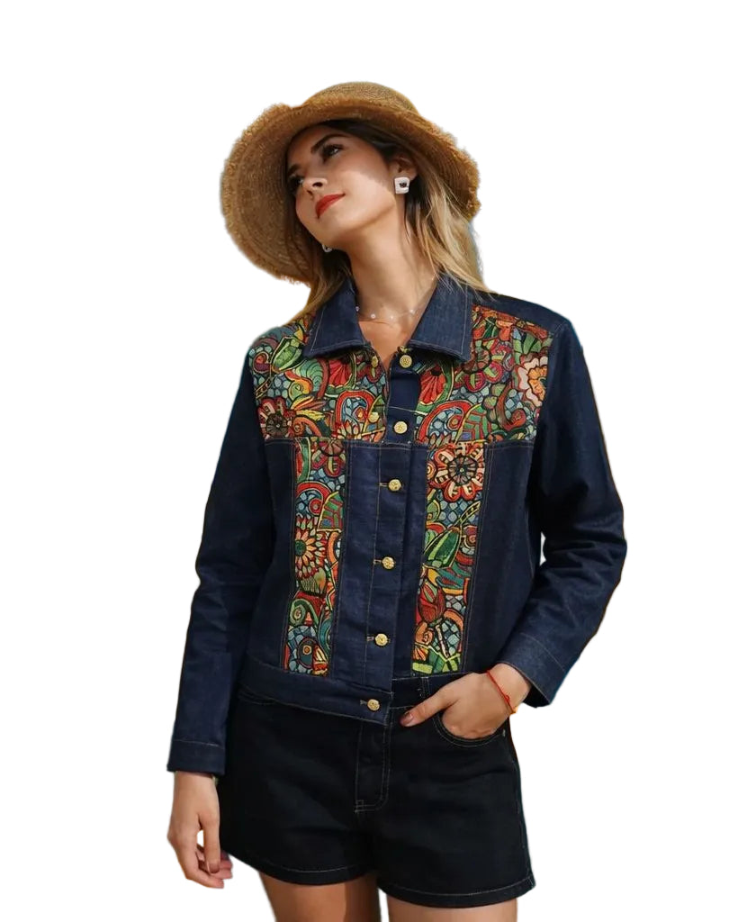 Chaqueta Denim Jacquard