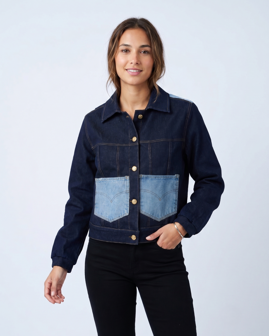 Chaqueta Denim Patchwork