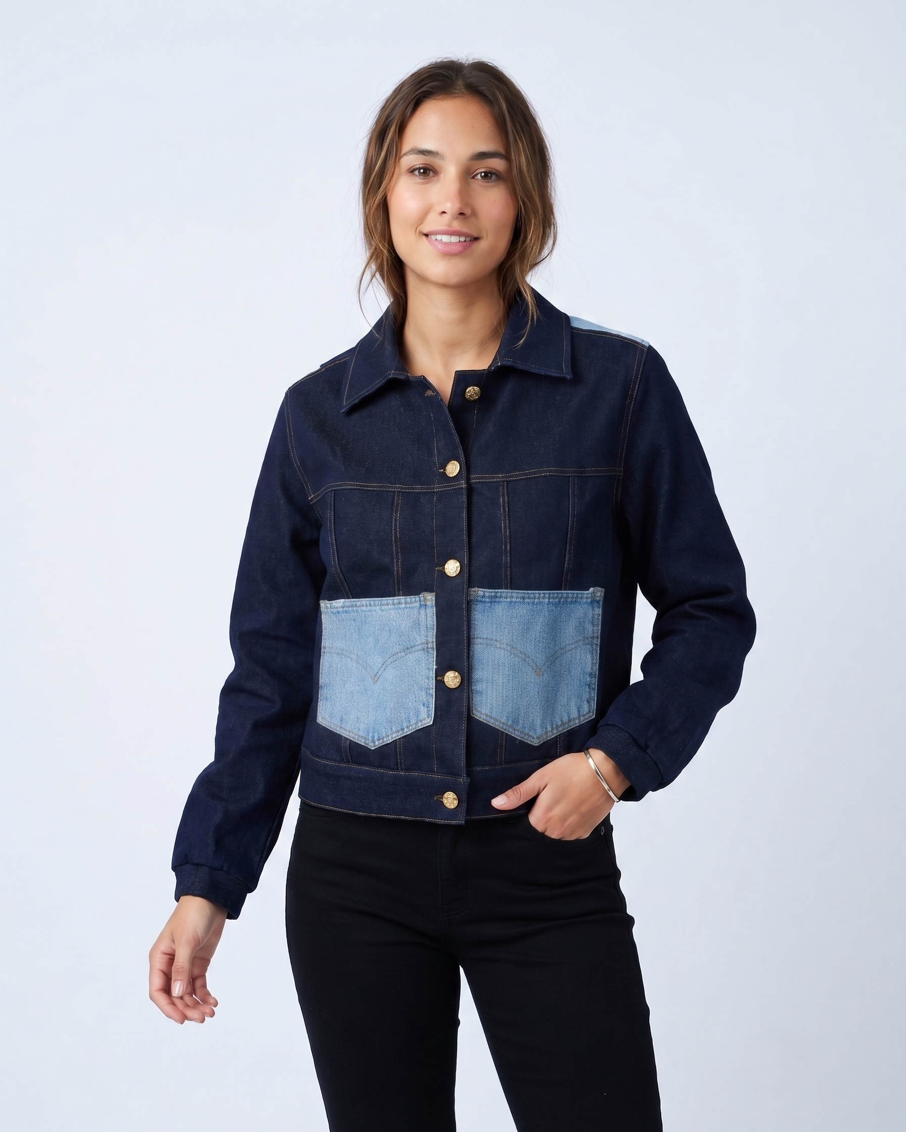 Chaqueta Denim Patchwork