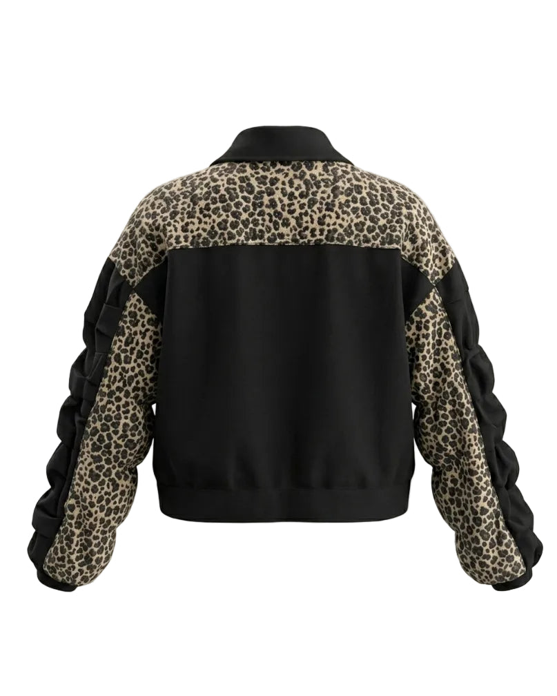 Chaqueta Denim Oversize Animal Print