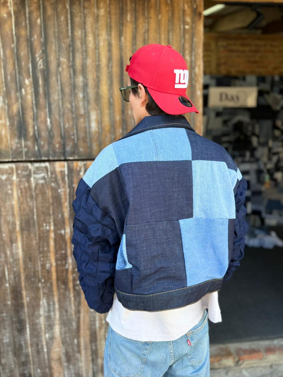 Chaqueta Denim Oversize Patchwork