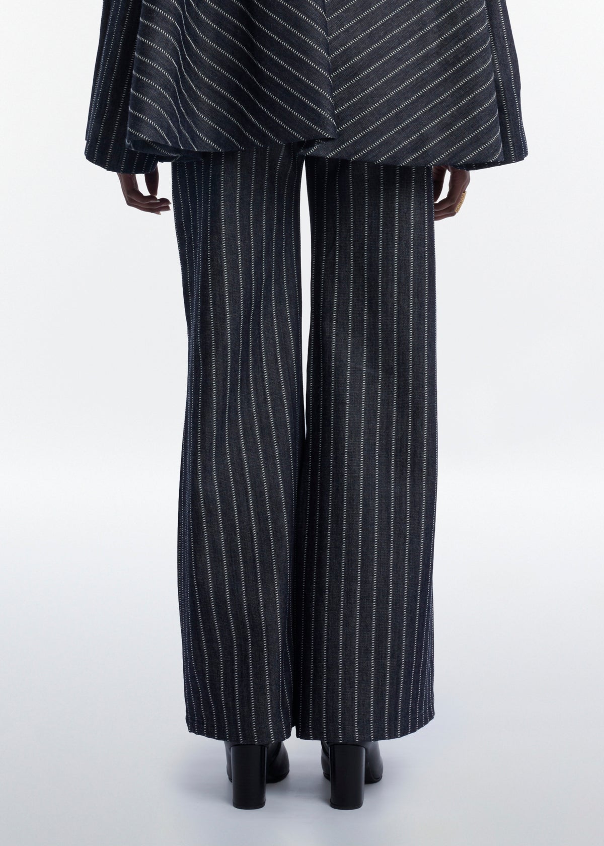 Structured Denim Pants